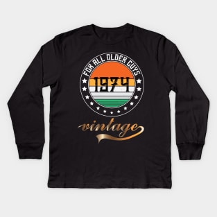 Older Guys 1974 Kids Long Sleeve T-Shirt